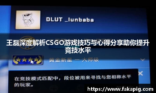 王磊深度解析CSGO游戏技巧与心得分享助你提升竞技水平